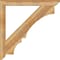 Ekena Millwork Balboa Slat Rough Sawn Bracket, Western Red Cedar, 4"W x 44"D x 44"H BKT04X44X44BOA06RWR - alternate 2